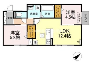 ＨＯＰＥ　ＬＯＤＧＥ　Ｊの物件間取画像